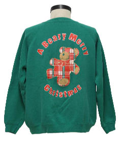 1980's Womens Ugly Christmas Sweatshirt