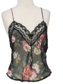 1980's Womens Lingerie Camisole Top