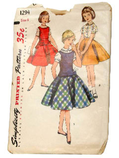 1950's Womens/Childs Sewing Pattern