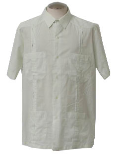 1980's Mens Guayabera Shirt