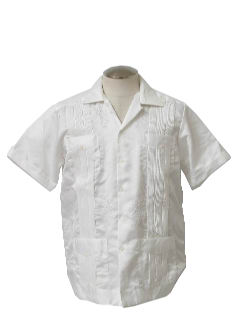 1980's Mens Guayabera Shirt