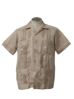 1980's Mens Guayabera Shirt