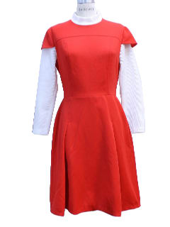 1970's Womens Mod Knit Dress