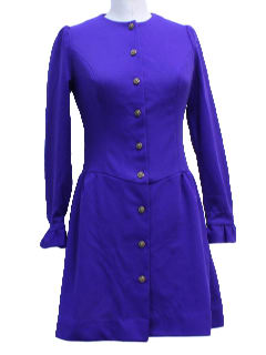 1970's Womens Mod Knit Dress