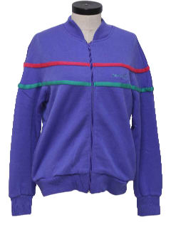 1990's Womens Totally 80s Look Track Jacket
