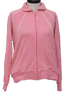 1980's Womens Totally 80s Look Track Jacket