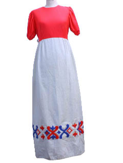 1970's Womens Maxi Dress