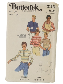 1970's Mens Pattern