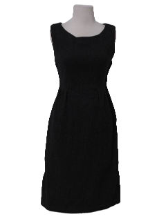 1960's Womens Mad Mens Wool Day Dress