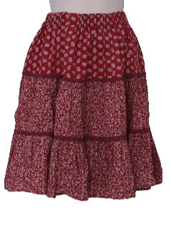 1980's Womens Square Dancing Skirt