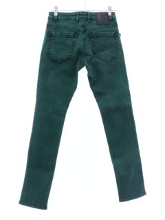 1980's Womens Social Collision Stone Washed Skinny Jeans Pants