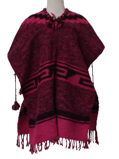 1980's Womens Guatemalan Style Poncho