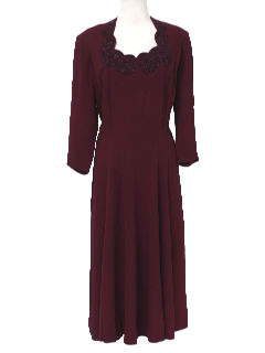 1940's Womens Fabulous Forties Cocktail Dress