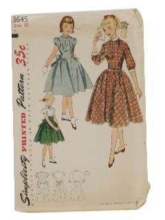 1950's Womens/Girls Pattern