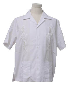 1980's Mens Guayabera Shirt