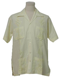 1980's Mens Guayabera Shirt