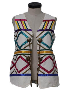 1980's Womens Hippie Vest