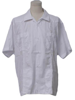 1980's Mens Guayabera Shirt