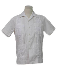 1980's Mens Guayabera Shirt