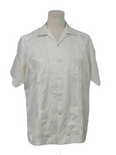 1980's Mens Guayabera Shirt