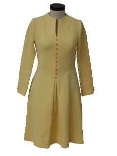 1970's Womens Mod Knit Dress