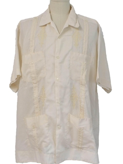 1980's Mens Guayabera Shirt