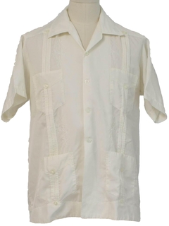 1980's Mens Guayabera Shirt