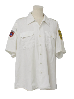 1980's Mens Grunge Work Shirt