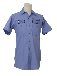 1980's Mens Grunge Work Shirt