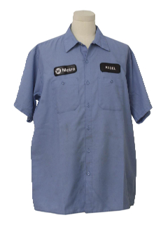 1990's Mens Grunge Work Shirt