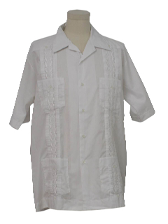 1980's Mens Guayabera Shirt