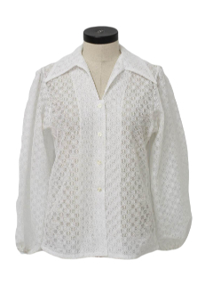 1970's Womens Lace Shirt