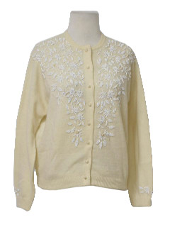 1950's Womens Cocktail Cardigan Sweater