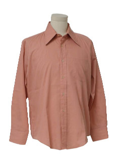 1970's Mens Solid Shirt