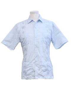 1980's Mens Guayabera Shirt