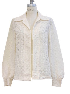 1970's Womens Lace Shirt