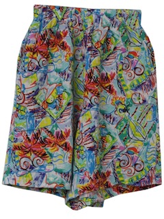 1980's Womens Totally 80s Shorts