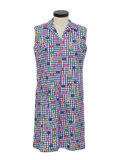 1960's Womens Mod Cotton Shift Dress