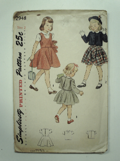 1950's Womens/Childs Pattern