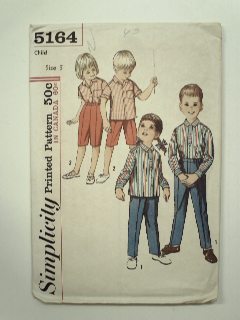 1960's Unisex/Childs Pattern