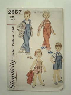 1950's Unisex/Childs Pattern