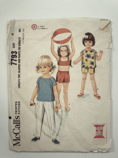 1960's Womens/Childs Pattern