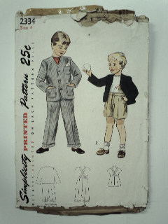 1940's Mens Childs Pattern