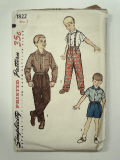 1950's Mens Childs Pattern