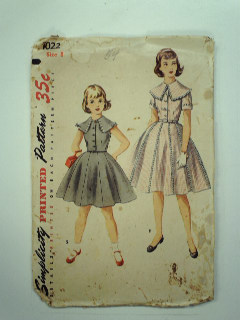 1950's Womens or Girls Pattern