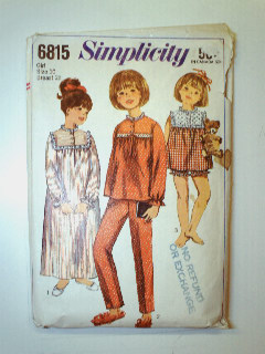 1960's Womens/Girls Pattern