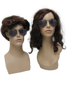 1990's Unisex Accessories - American Flag Aviator Sunglasses