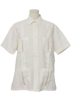 1990's Mens Guayabera Shirt