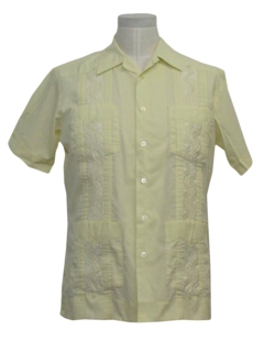 1980's Mens Guayabera Shirt