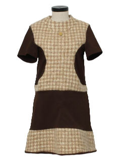 1970's Womens Mod Mini A-Line Dress